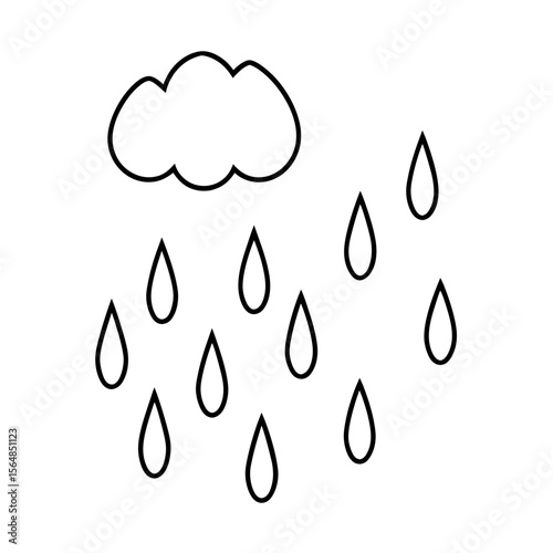 realistic lone art rain.