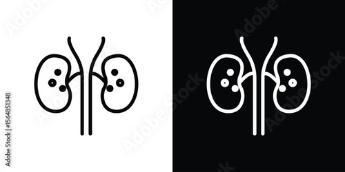Kidney disease icon Logo. Vector Illustration. EPS Illustration.