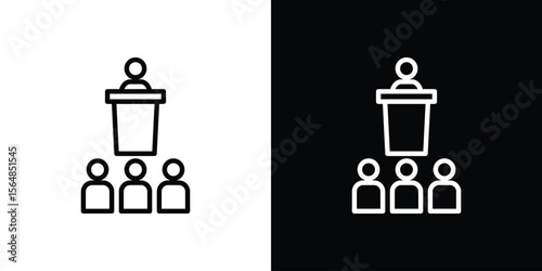 Lecture icon Logo. Vector Illustration. EPS Illustration.