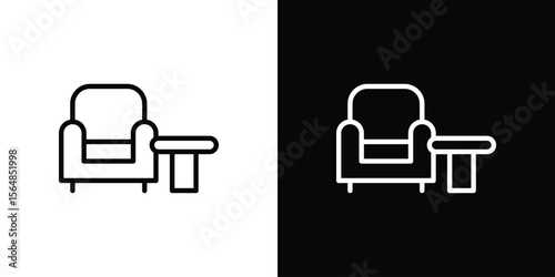 Lounge icon Logo. Vector Illustration. EPS Illustration.