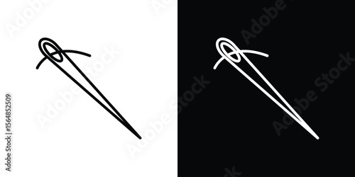 Needle icon Logo. Vector Illustration. EPS Illustration.