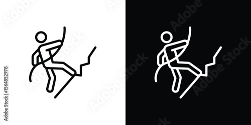 People Climbing icon Logo. Vector Illustration. EPS Illustration.