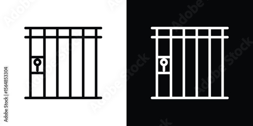 Prison icon Logo. Vector Illustration. EPS Illustration.