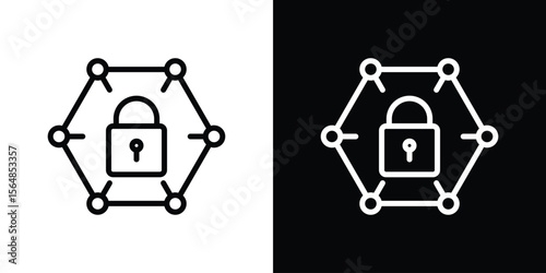 Private network icon Logo. Vector Illustration. EPS Illustration.