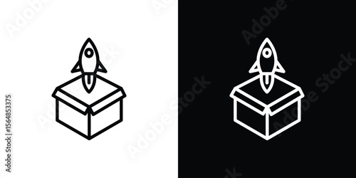 Product release icon Logo. Vector Illustration. EPS Illustration.