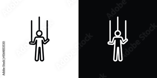 Puppet icon Logo. Vector Illustration. EPS Illustration.
