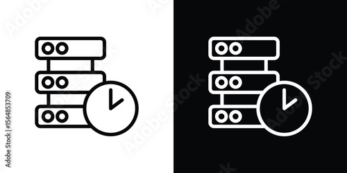 Real time data icon Logo. Vector Illustration. EPS Illustration.