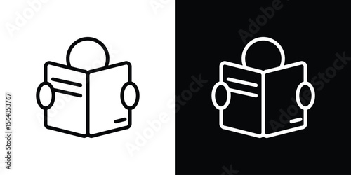 Reading icon Logo. Vector Illustration. EPS Illustration.
