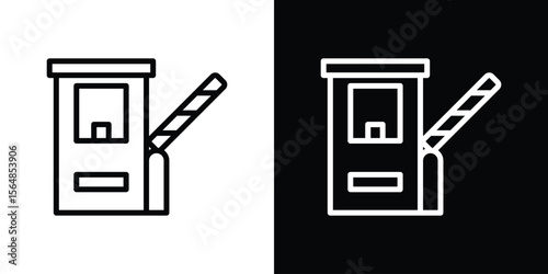 Road toll icon Logo. Vector Illustration. EPS Illustration.