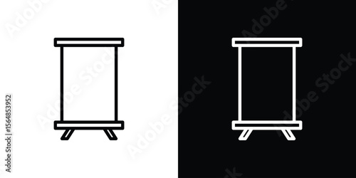 Roll up banners icon Logo. Vector Illustration. EPS Illustration.