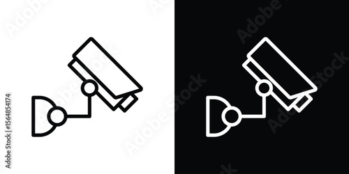 Security camera icon Logo. Vector Illustration. EPS Illustration.