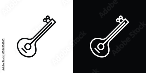 Sitar icon Logo. Vector Illustration. EPS Illustration.