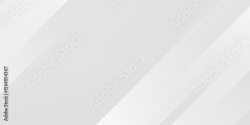 background design with diagonal line pattern in grey colour. Vector white horizontal template for business banner, formal invitation backdrop, luxury.