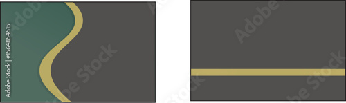 The Illustration of Business card template