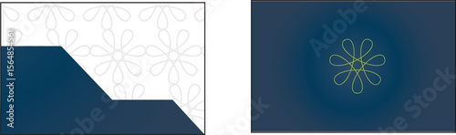 The Illustration of Business card template