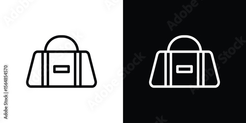 Sports bag icon Logo. Vector Illustration. EPS Illustration.