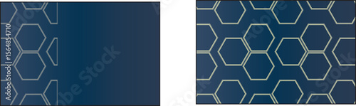 The Illustration of Business card template
