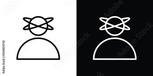 Stress icon Logo. Vector Illustration. EPS Illustration.