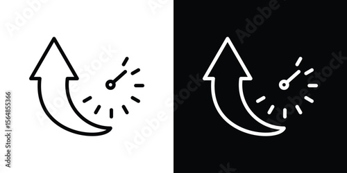 Uptime and downtime icon Logo. Vector Illustration. EPS Illustration.