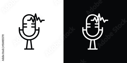 Voice recognition icon Logo. Vector Illustration. EPS Illustration.