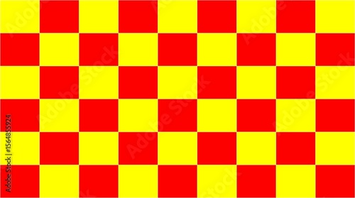 Red and Yellow Checkerboard Pattern – Colorful Geometric Background