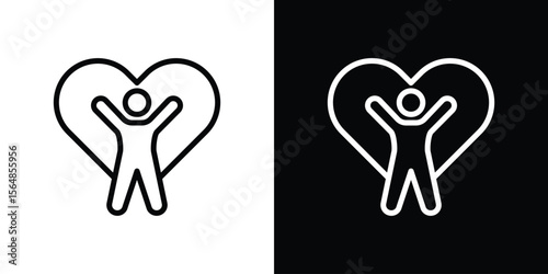 Wellness icon Logo. Vector Illustration. EPS Illustration.