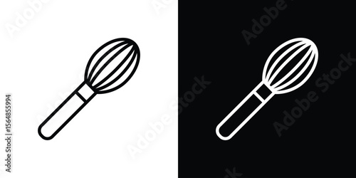 Whisk icon Logo. Vector Illustration. EPS Illustration.