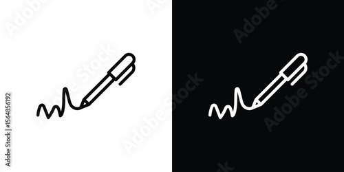 Write icon Logo. Vector Illustration. EPS Illustration.