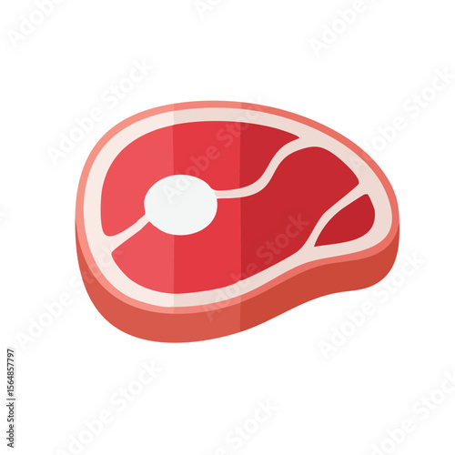 Beef Steak Icon Isolated on a Transprent Background