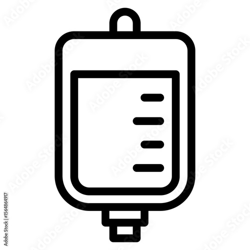 IV Bag Icon, Line style icon vector illustration, Suitable for website, mobile app, print, presentation, infographic and any other project.