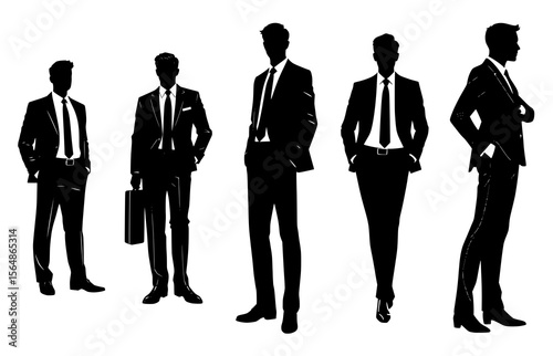 Silhouettes of Businessmen: Professionalism and Power