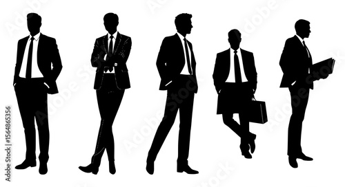 Business Professionals Silhouette Illustration
