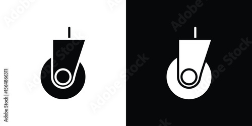 Cart trolley wheel icon illustration doodle. Flat illustration vector set