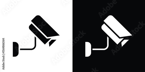 CCTV icon illustration doodle. Flat illustration vector set