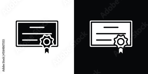 Diploma icon illustration doodle. Flat illustration vector set