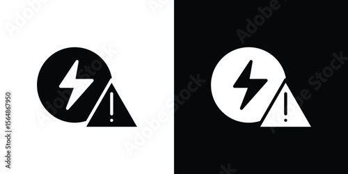 Electric Problem icon illustration doodle. Flat illustration vector set