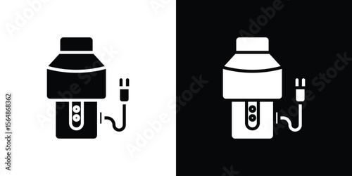 Garbage disposal icon illustration doodle. Flat illustration vector set