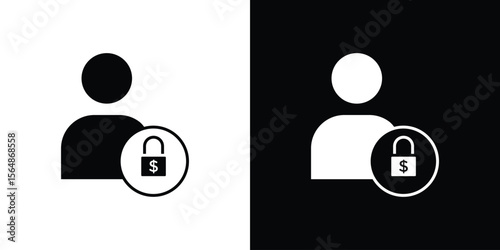 Guarantor icon illustration doodle. Flat illustration vector set