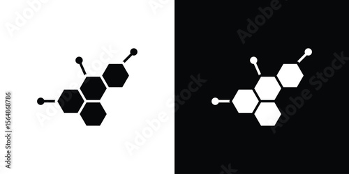 Hormones icon illustration doodle. Flat illustration vector set