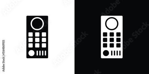 Intercom icon illustration doodle. Flat illustration vector set