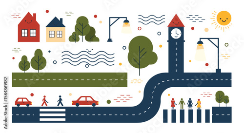 Discovering urban neighborhoods through charming streets and lively communities filled with everyday life