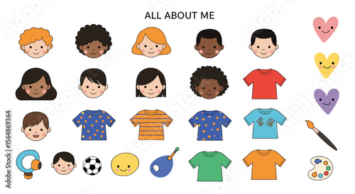 Exploring childhood diversity through playful illustrations and educational concepts for young learners
