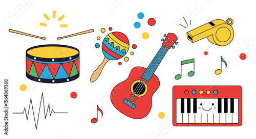 A celebration of musical instruments and joyful rhythms for everyone to enjoy