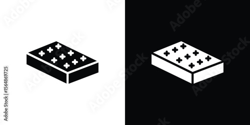 Mattress icon illustration doodle. Flat illustration vector set