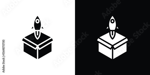 Product release icon illustration doodle. Flat illustration vector set