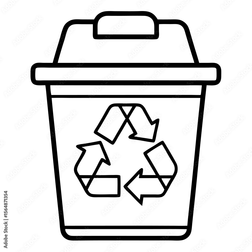 recycle bin icon outline recycle bin icon outline