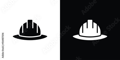 Safety helmet icon illustration doodle. Flat illustration vector set