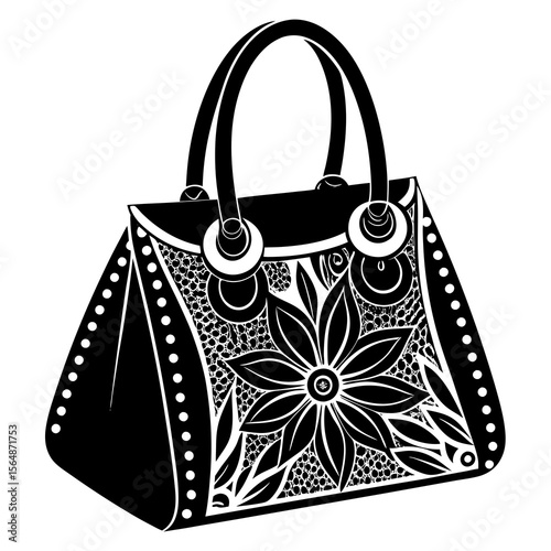 female bag isolated on white background