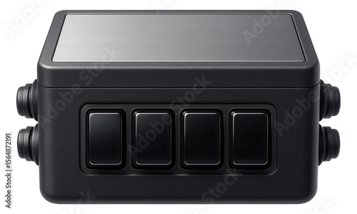 Oversized junction box for use in home theaters, allowing for the management of multiple audiovisual cables.
