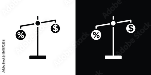 Taxes icon illustration doodle. Flat illustration vector set